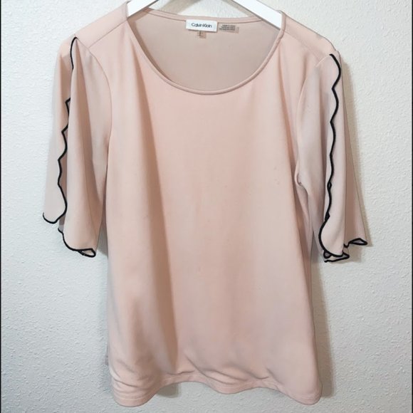 Calvin Klein Baby Pink Blouse - Picture 2 of 4